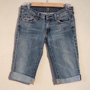 7 for all Mankind | Rolled Hem Bermuda Shorts